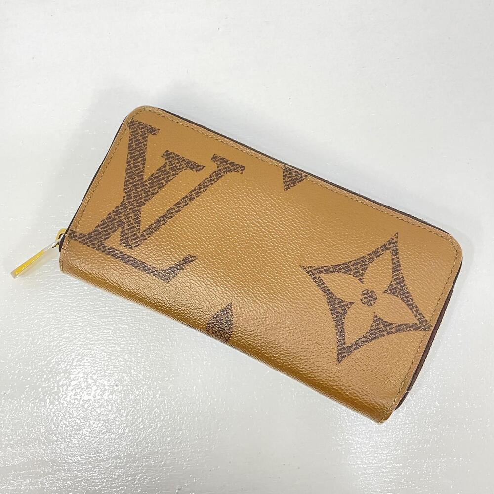 LOUIS VUITTON Monogram Giant Zippy Wallet Brown Long